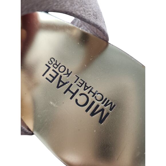 Michael Kor's Suede Wedges Women's 11 Cork Sandals Tan - Picture 6 of 10